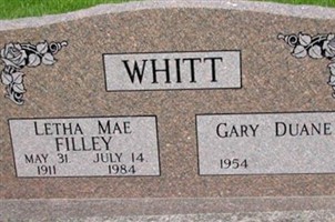 Letha Mae Beaman Whitt Filley Letha Mae Beaman Whitt Filley