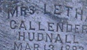 Letha Callender Hudnall Letha Callender Hudnall