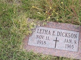 Letha E. Dickson Letha E. Dickson