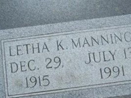 Letha K Manning