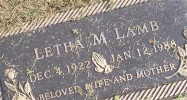 Letha Mae Steiner Lamb Letha Mae Steiner Lamb