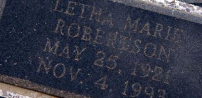 Letha Marie Robertson