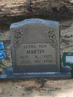 Letha Yon MARTIN Letha Yon MARTIN