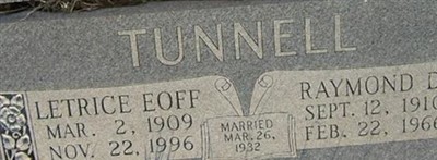 Letrice Rhoda Eoff Tunnell Letrice Rhoda Eoff Tunnell