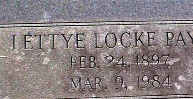 Lettye Locke Payne