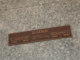 Lewis Franklin Rader, Jr Lewis Franklin Rader, Jr