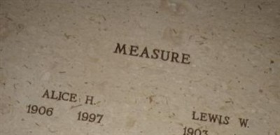 Lewis W Measure Lewis W Measure