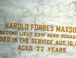 Lieut Harold Forbes Maxson