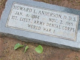 Lieut Howard Lessing D.D.S. Anderson Lieut Howard Lessing D.D.S. Anderson
