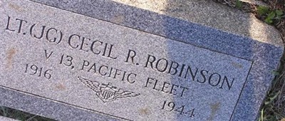 Lieut (J.G.) Cecil R. Robinson Lieut (J.G.) Cecil R. Robinson