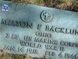 Lieut Milton F Backlund Lieut Milton F Backlund