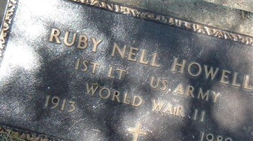 Lieut Ruby Nell Howell Lieut Ruby Nell Howell