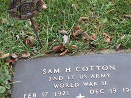 Lieut Sam H. Cotton Lieut Sam H. Cotton