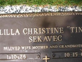 Lilla Christine "Tina" Sekavec