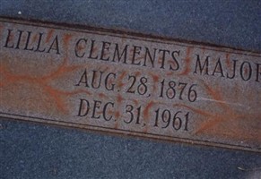 Lilla Otelia Clements Majors Lilla Otelia Clements Majors