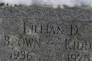 Lillian D Brown Kidd