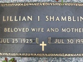 Lillian I Shamblin Lillian I Shamblin