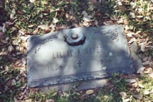 LILLIAN "LILLIE" NICHOLSON GEYER