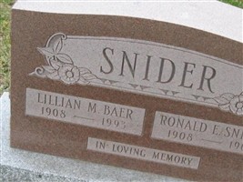 Lillian Mae "Lily" Baer Snider Lillian Mae "Lily" Baer Snider