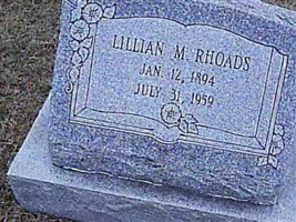 Lillian M Rhoads
