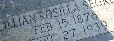 Lillian Rosilla Segrest Lillian Rosilla Segrest