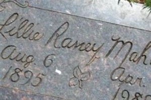 Lillie A Raney Mahan
