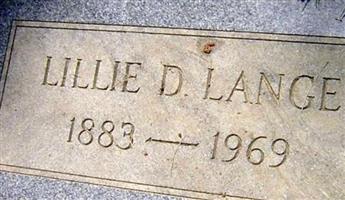 Lillie D Lange