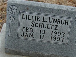 Lillie L Unruh Schultz Lillie L Unruh Schultz