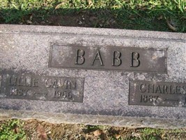 Lillie Mae Cavin Babb Lillie Mae Cavin Babb