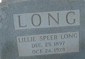 Lillie Speer Long