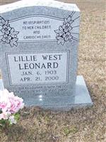 Lillie West Leonard