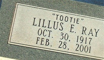 Lillus Elliot "Tootie" Freeze Ray Lillus Elliot "Tootie" Freeze Ray