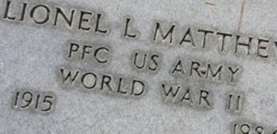 Lionel L Matthews