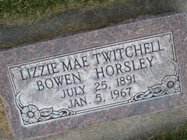 Lisie Mae Twitchell Bowen Horsley Lisie Mae Twitchell Bowen Horsley