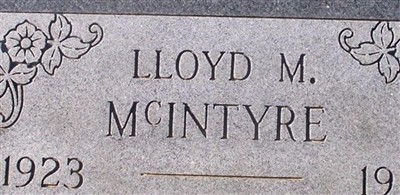 Lloyd M McIntyre Lloyd M McIntyre