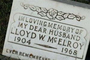 Lloyd W. McElroy Lloyd W. McElroy