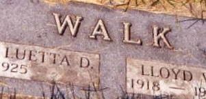 Lloyd W. Walk Lloyd W. Walk