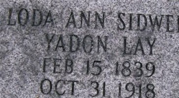 Loda Ann Sidwell/Yadon Lay