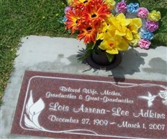 Lois Arrena Lee White Adkins