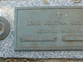 Lois Bertha Leslie