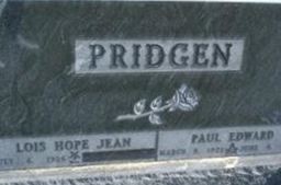 Lois Hope Jean Dennis Pridgen