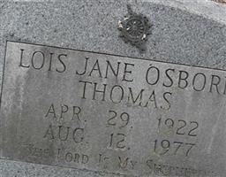 Lois Jane Osborn Thomas