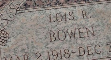 Lois Rhea Bowen Lois Rhea Bowen