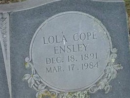 Lola Cope Ensley Lola Cope Ensley