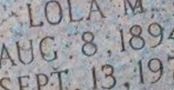 Lola M Wegloener Lola M Wegloener