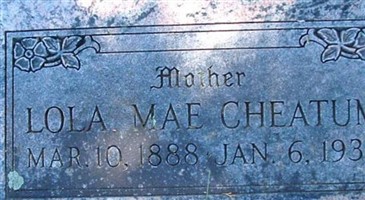Lola Mae Cheatum Lola Mae Cheatum
