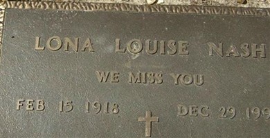 Lona Louise Nash Lona Louise Nash