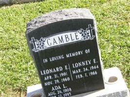 Lonney E. Gamble Lonney E. Gamble