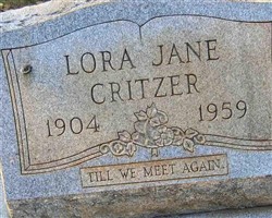 Lora Jane Critzer Lora Jane Critzer