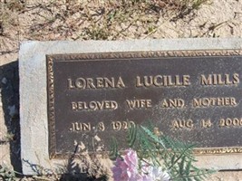 Lorena Lucille Johnson Mills Lorena Lucille Johnson Mills